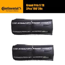 2Pcs Continental Grand Prix S TR Tubeless 700 28c Floding Handmade Black-OE