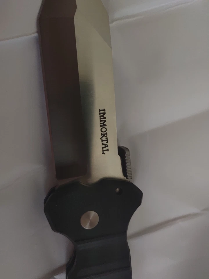 Mango Cold Steel Immortal negro CTS Xhp acero aleación G-10 Foto 3 de 4