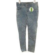 Justice Girls Light Blue Distressed Jeggings Size 10 Stretch Denim Legging Jeans