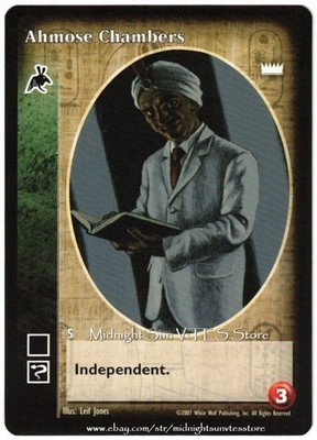 Ahmose Chambers Followers of Set (The Ministry) Lords of the Night V:TES CCG