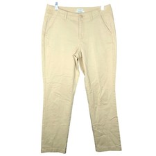 LL Bean Womens Pants Tan Petite Favorite Fit Organic Cotton Stretch 6P