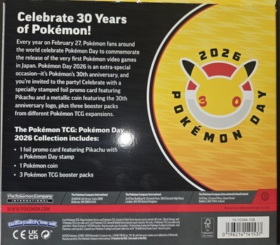 海外限定 Pokmon Day 2026 Collection 未開封30th 2026 Pokémon Day Pikachu Collection (30th Anniversary) - 2026 - JP