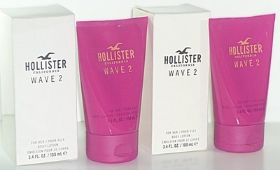 2 x Hollister California Wave 2 for Her / Pour Elle Body Lotion je 100 ml