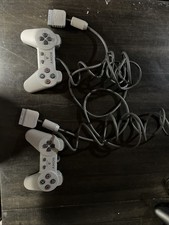 Two Sony PlayStation 1 Controllers Good Condi...