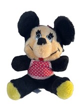 VINTAGE Walt Disney Parks MINNIE MOUSE 7" Plush STUFFED ANIMAL TOY 1980's
