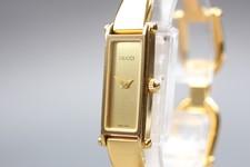 [Quasi come nuovo] Orologio da donna vintage GUCCI 1500L 12mm oro quarzo bianco