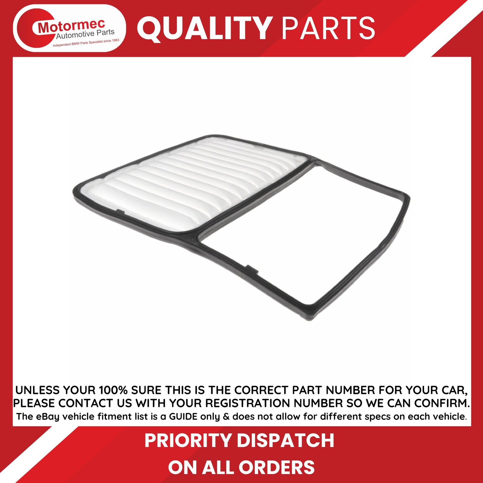 Air Filter fits DAIHATSU MATERIA M4 1.3 2006 on K3-VE Blue Print 17801B1010 New - Image 19