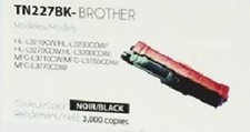 Compatible with Brother TN-227 Black Compatible Premium Tone Toner Cartridge - 3