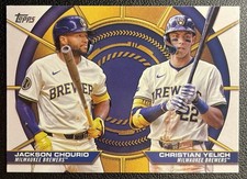 2025 Topps Series 2: Christian Yelich, Jackson Chourio Dynamic Duos Insert DD-18