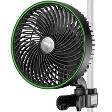 VIVOSUN AeroWave E6 Grow Tent Auto Oscillating 6" Clip On Fan EC Motor