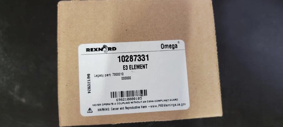 Rexnord Omega E3 Element 10287331 Fresh Cure. Ubicado en Chicago Foto 2 de 2