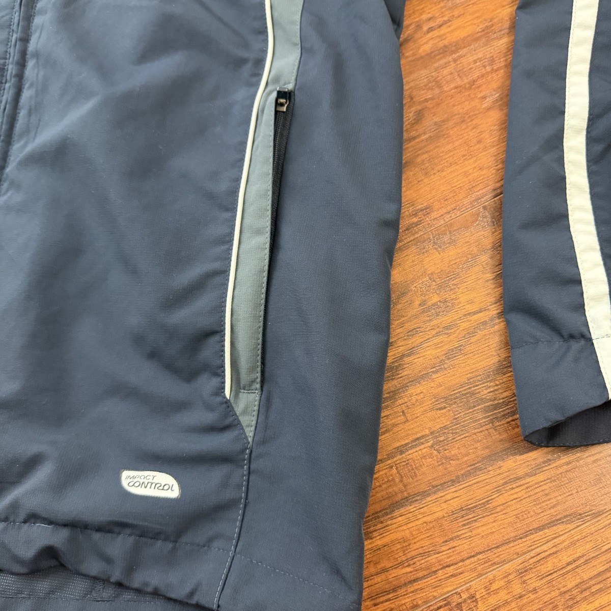 Umbro England Jacket Mens Small S Blue Hooded Full Zip Soccer Zip