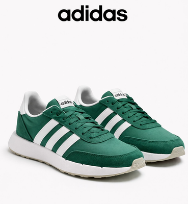 Adidas Run 60s 2.0 Green and White Classic Trainer adidas Run 60s 2.0 Sneakers - Green | Free Shipping with adiClub main image 3