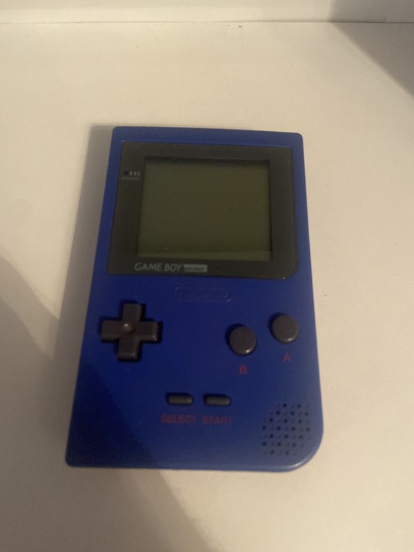 Nintendo Game Boy Pocket Blue Handheld Console Clean Tested