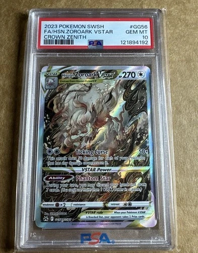 Hisuian Zoroark VSTAR GG56/GG70 SWSH: Crown Zenith: Galarian Gallery Holo PSA 10