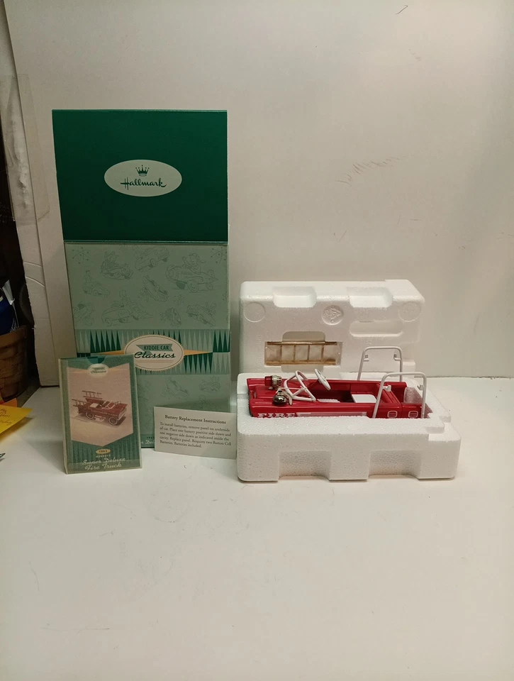 Camión de bomberos Hallmark Kiddie Car Classics 1962 Murray Super Deluxe 1995 con caja Foto 4 de 4