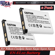 New Pack EN-EL10 Battery for Nikon Coolpix S60 S80 S200 S210 S220 S230 S500 S510