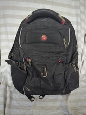 SWISSGEAR 6752 ScanSmart Airflow Laptop Tablet iPad Backpack Black Red