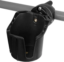 Obcursco Boat Cup Holder, Multi-Functional Marine Holder for Rail Black 