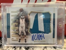 Malik Monk game worn patch auto national treasures