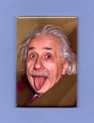 ALBERT EINSTEIN *2X3 FRIDGE MAGNET* SCIENTIST SCIENCE MATH QUANTUM THEORY IQ