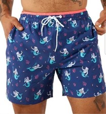 Chubbies Classic 5.5" Swim Trunks:THE TRITON OF THE SEAS PRINT: BLUE: NWT: SZ M