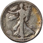 1921-P Philadelphia Walking Liberty Silver Half Dollar 50C Very Good VG+