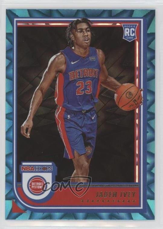2022-23 Panini NBA Hoops Rookies Teal Explosion Jaden Ivey #235 Rookie RC 2x0