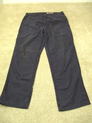 #ad Carhartt Canvas Dungarees Carpenter Pants Mens 36 x 32 Blue 383 20 $24.99