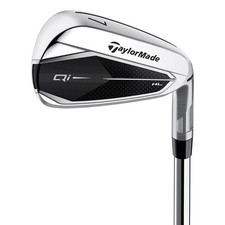 TaylorMade Men's Golf Clubs Qi HI Launch Irons (5-PW, AW)- Open Box -Steel Stiff