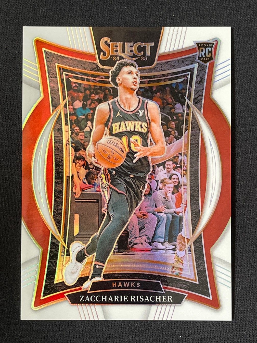 Zaccharie Risacher 2024-25 Panini Select Concourse RC White /149 #86