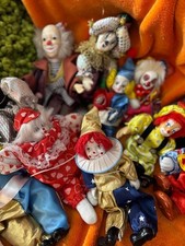 Baker’s Dozen Clown Collection w/Dan Dee Collector’s Choice Bisque Porcelain