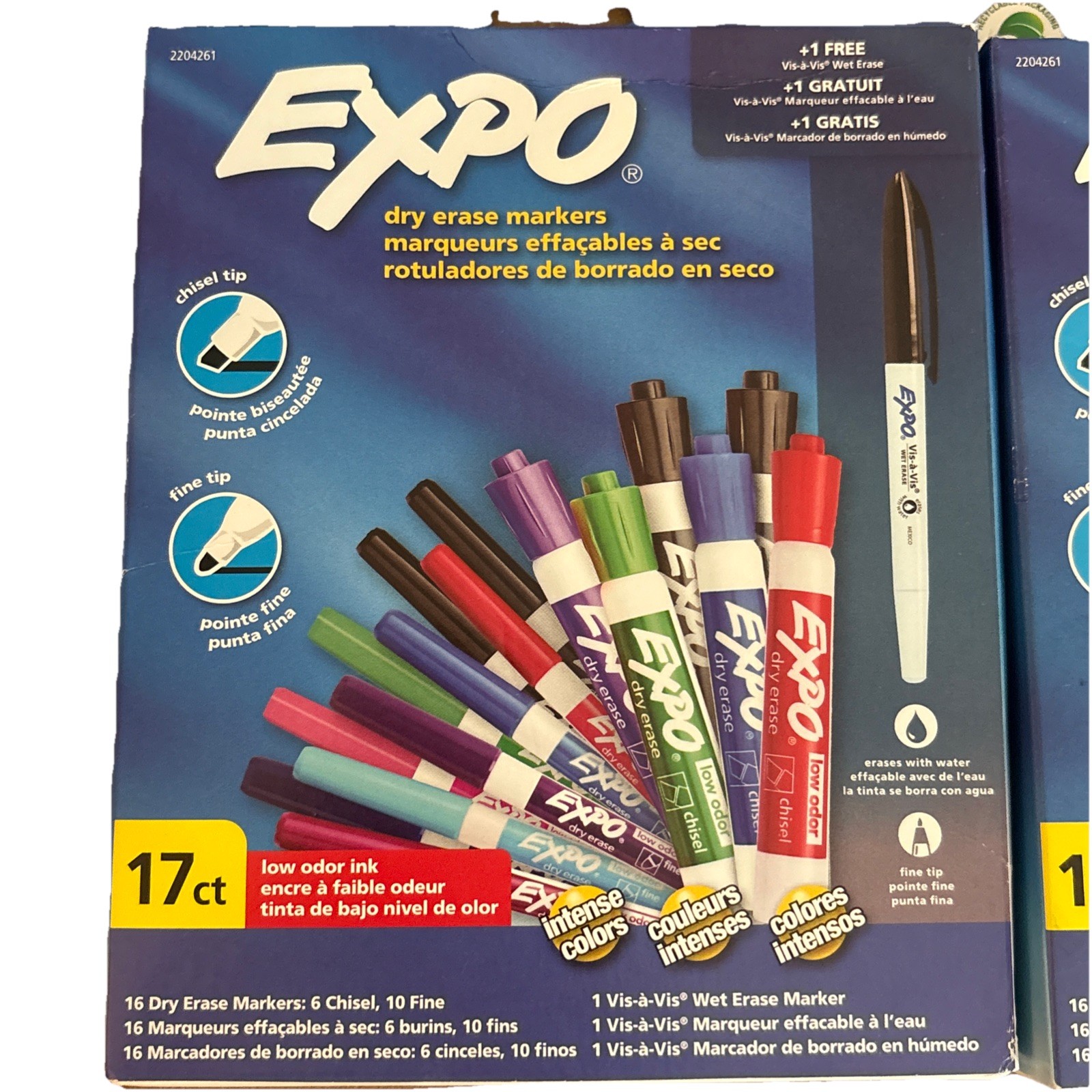 NEW Expo Black and Color Dry Erase Markers 34 ct - Chisel & Fine Tip