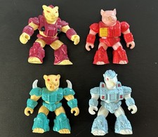 Four BATTLE BEASTS (1987, Hasbro/Takara) – Jag, Tiger, Polar Bear, Pig