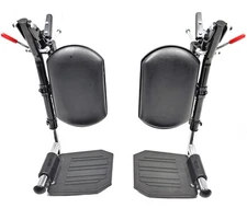 Wheelchair Elevating Legrests with Padded Calf Pads, Composite Footplates, Fi...