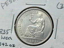 Peseta 1933 Year Spanish Coins for sale | eBay