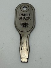 Vintage Radio Shack Mini Driver Pocket Screwdriver Tool Advertising Keychain