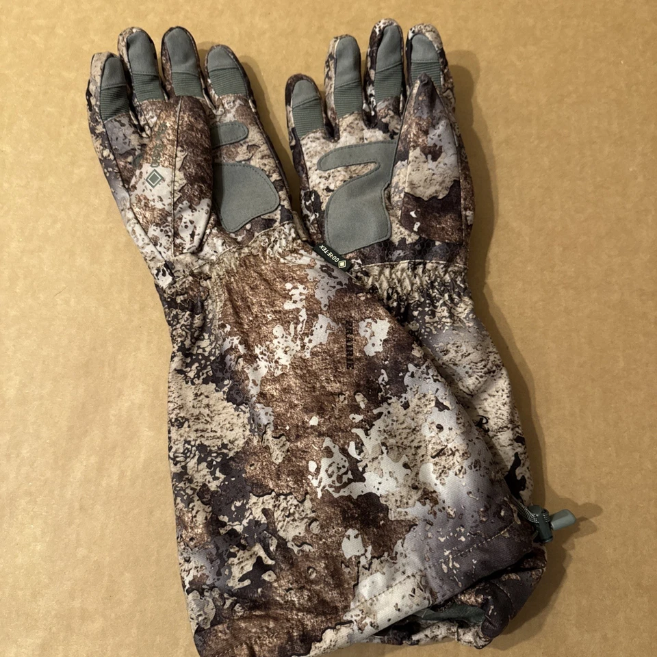 Cabela's WATERFOWL GORE-TEX Insulated Warm DECOY GLOVES Heavyweight Camo Sz M - Image 2 of 4