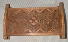 Vintage Wooden Hand Carved Treen Trinket Box