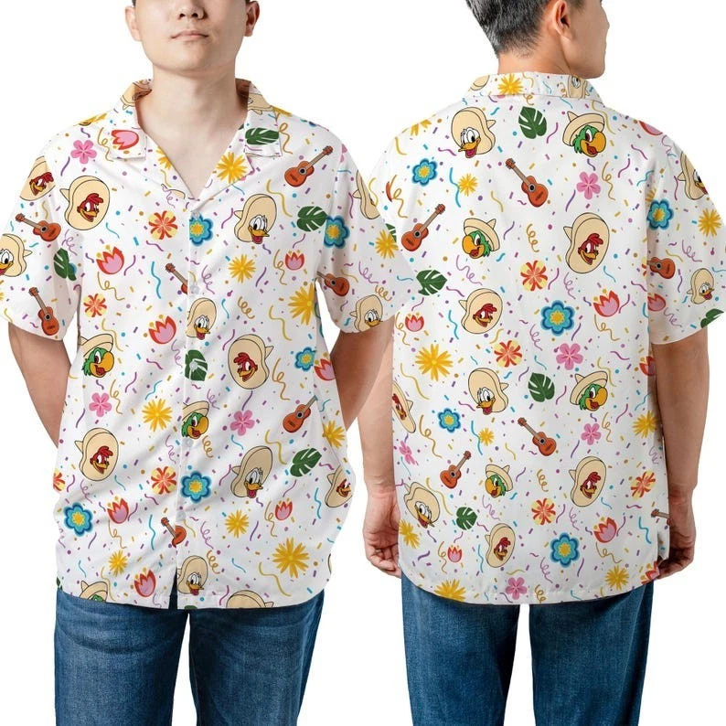 Unisex Three Caballeros Hawaiian Shirt