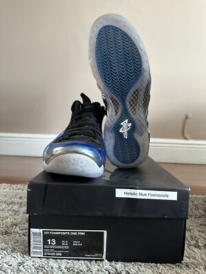 blue mirror foamposites size 13
