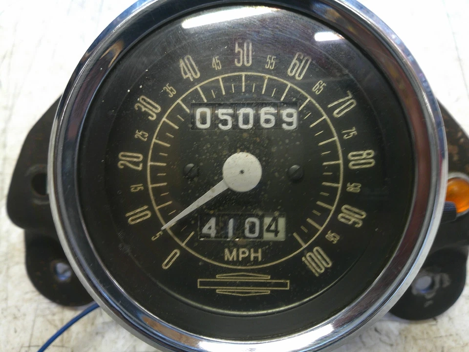Harley Davidson 350 SX 350 1972-1974 velocímetro velocímetro medidores de tablero Foto 2 de 4