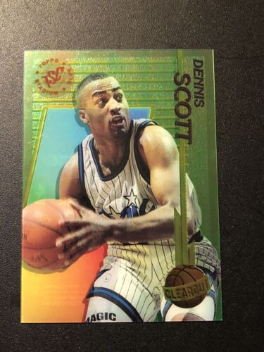 1994-95 Dennis Scott Card #19 Stadium Club Clear Cut Orlando Magic  Basketball