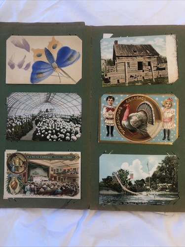 Vintage Post Card Album, 114 cards, Holidays, NE Small Towns c. 00’s - 40’s - Picture 6 of 23