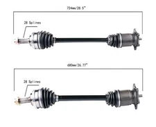 2- CV Drive Axle Shaft Fits For Honda S2000 2000-09 Rear Left & Right