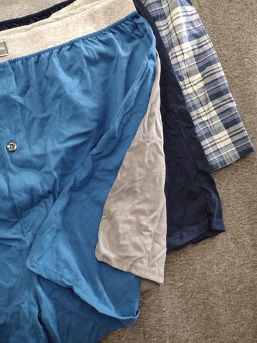 Paquete de 3 boxers multicolores Fruit of the Loom para hombre + boxer a cuadros sin marca 3XL - Imagen 7 de 8