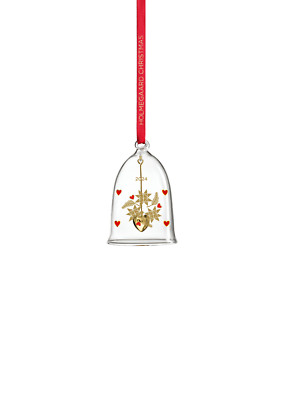 Holmegaard Weihnachtsglocke 2024, klein, Ann-Sofi Romme, mundgeblasenes Glas