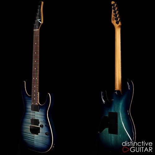 NEW TOM ANDERSON ANGEL NATURAL BORA TO ARCTIC BLUE BURST GUITAR WITH FLAME MAPLE - Picture 8 of 14