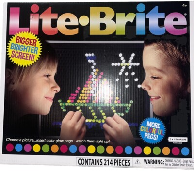 Vintage Lite-Brite Ultimate Classic Toy Basic Fun 02215 W/ pegs FAMILY FUN- NEW
