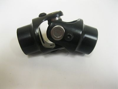 BLACK Steering Shaft U-Joint 3/4'' Round x 3/4'' Smooth